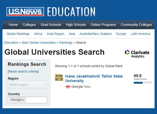 TSU among Best Global Universities