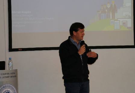 Michael Kogeler, COO and CMO for Microsoft Middle-East and Africa, Delivers Lecture Workshop at TSU 