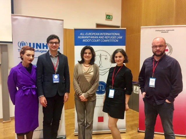 The success of the team from Tbilisi State University in the  4th All-European International Humanitarian and Refugee Law Moot Court Competition